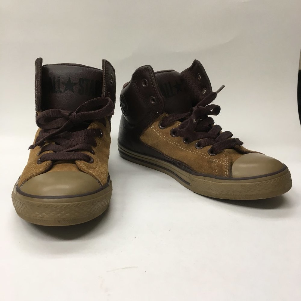 Converse All Star Boys Leather Sneaks Size 6 Boys - Picture 3 of 8